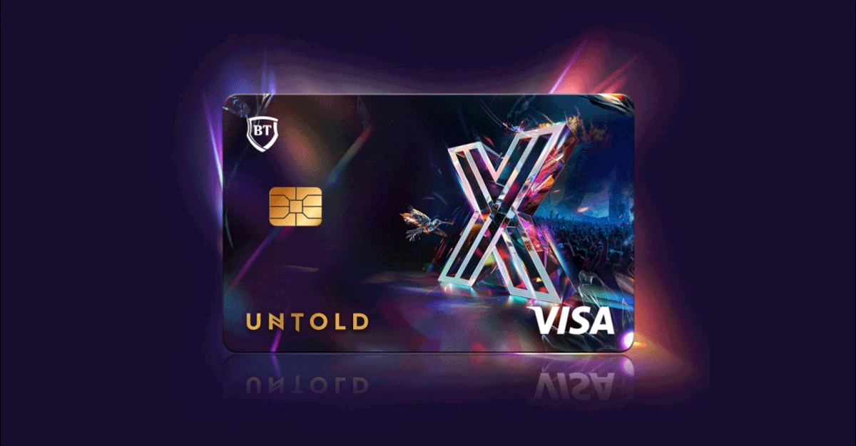Banca Transilvania inizia a emettere la carta fisica BT Visa UNTOLD UNTOLD con tecnologia OLED, una novità assoluta per la Romania
